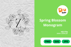 Spring Blossom Monogram Product Image 1