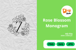 Rose Blossom Monogram Product Image 1