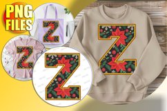 Z Doodle Letter Style Sublimation Bright Christmas Spirit! Product Image 1