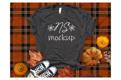Bella Canvas 3001 T-shirt Mockup, color DARK GREY HEATHER Product Image 1