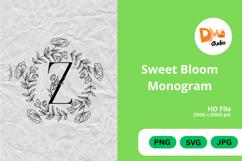 Sweet Bloom Monogram Product Image 1
