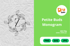 Petite Buds Monogram Product Image 1