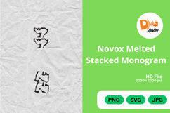 Novox Melted Stacked Monogram Product Image 1