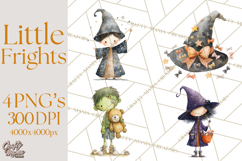 Kids Halloween Clipart PNG, Cute Characters &amp; Props Product Image 1