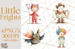 Kids Halloween Clipart PNG, Cute Characters &amp; Props Product Image 1