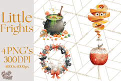 Kids Halloween Clipart PNG, Cute Characters &amp; Props Product Image 1