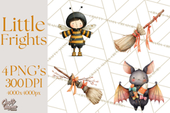 Kids Halloween Clipart PNG, Cute Characters &amp; Props Product Image 1