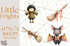 Kids Halloween Clipart PNG, Cute Characters & Props Product Image 1