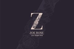 Z logo, Letter Z monogram, style floral Product Image 4