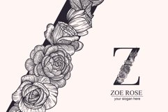 Z logo, Letter Z monogram, style floral Product Image 6