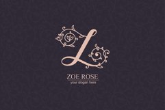 Z logo, Letter Z monogram, style floral Product Image 8