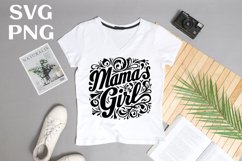 Mama&#039;s girl quote Svg Png Product Image 2