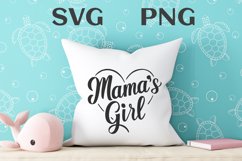 Mama&#039;s girl quote Svg Png Product Image 2