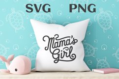 Mama&#039;s girl quote Svg Png Product Image 2