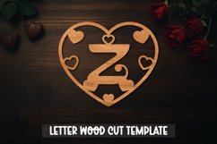 Valentine Laser Cut Alphabet letter Product Image 1