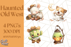 Old West Ghost Halloween PNG Clipart Product Image 1