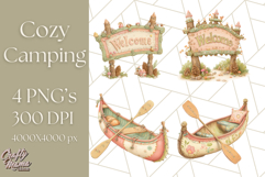 Camping Icons Clipart PNG, Adventure Outdoors Clip Art Product Image 1