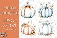Fall Pumpkin Clipart PNG, Autumn Pumpkins, Jewel Tones Png Product Image 1
