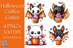 Monster Café Halloween PNG Clipart, Coffee Holiday Clip Art Product Image 1