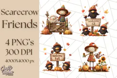 Scarecrow Festival Friends PNG Clipart Product Image 1