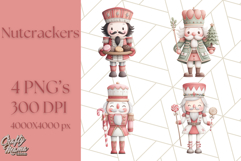 Nutcracker Clipart, Festive Holiday Toy Soldier PNG Art Product Image 1