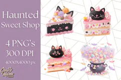 Haunted Sweet Shoppe PNG Clipart, Pastel Halloween Bakery Product Image 1
