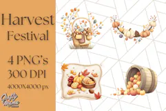 Woodland Autumn Animals PNG Clipart for Fall & Harvest Product Image 1