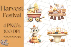 Woodland Autumn Animals PNG Clipart for Fall & Harvest Product Image 1