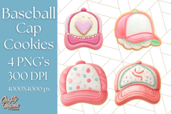 Baseball Cap Cookie Clipart PNG, Fun Hats in Cute Styles Png Product Image 1