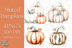Fall Pumpkin Clipart PNG, Autumn Pumpkins, Jewel Tones Png Product Image 1