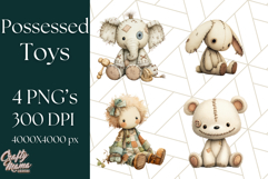 Possessed Toys Clipart PNG Haunted Doll Characters Product Image 1