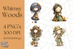 Whimsy Woods Harvest Festival Clipart PNG Files Product Image 1