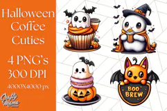 Monster Café Halloween PNG Clipart, Coffee Holiday Clip Art Product Image 1