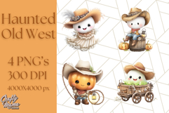 Old West Ghost Halloween PNG Clipart Product Image 1