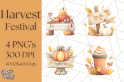 Woodland Autumn Animals PNG Clipart for Fall & Harvest Product Image 1