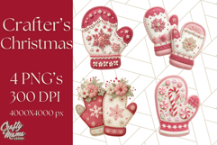Christmas Clipart, Crafter’s Christmas Paper and Fabric Art Product Image 1
