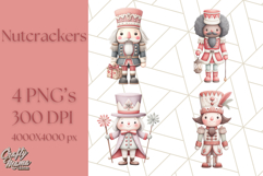 Nutcracker Clipart, Festive Holiday Toy Soldier PNG Art Product Image 1