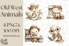 Wild West Animals PNG Clipart, Cowboy &amp; Saloon Scenes Product Image 1