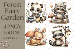 Forest Fairy Garden Creatures PNG, Whimsical Woodland Art Product Image 1