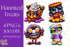 Haunted Treats Clipart PNG, Halloween Candy Art Product Image 1