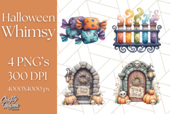 Halloween Whimsy Clipart, Cute Costume PNG Graphics Product Image 1