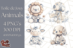 Blue Floral Stuffed Animal Clipart PNG, Cute Stuffed Animals Product Image 1
