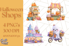 Halloween Candy Shop Clipart PNG, Trick or Treat Clip Art Product Image 1