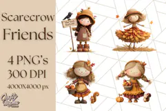Scarecrow Festival Friends PNG Clipart Product Image 1