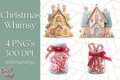 Christmas Whimsy Clipart, Holiday Kids PNG Graphics Product Image 1