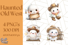 Old West Ghost Halloween PNG Clipart Product Image 1
