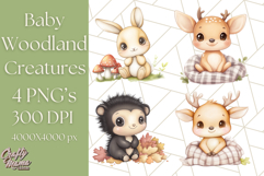 Woodland Nursery Baby Animals And Fantasy Forest PNG Clipart Product Image 1