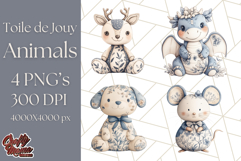 Blue Floral Stuffed Animal Clipart PNG, Cute Stuffed Animals Product Image 1