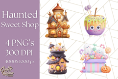 Haunted Sweet Shoppe PNG Clipart, Pastel Halloween Bakery Product Image 1