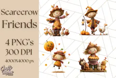Scarecrow Festival Friends PNG Clipart Product Image 1